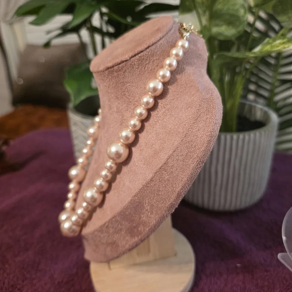 Charter Club Gold-Tone Pearl Necklace And Braclet Set - Picture 7 of 9